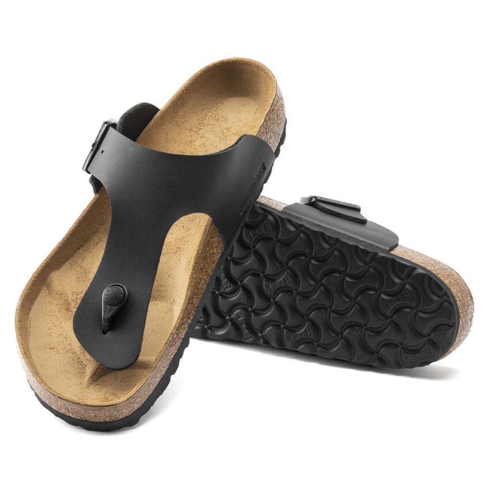 NEW Birkenstock Gizeh Sandal Birko-Flor Regular Black- Model 43691 Various Sizes